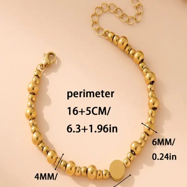 Wholesale Casual Simple Style Human 304 Stainless Steel Bracelets In Bulk