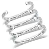 Wholesale Fashion C Shape Letter Stainless Steel Bangle