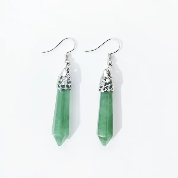 Wholesale Ethnic Style Water Droplets Stone Drop Earrings 1 Pair