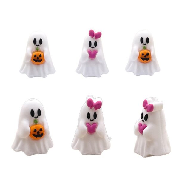 oly-6920ff87f99a9ab0b6b02f45c4a207e8 Wholesale Cross-border Hot Halloween New Food Grade 3D Silicone Molar Beads Insert Focus Beads