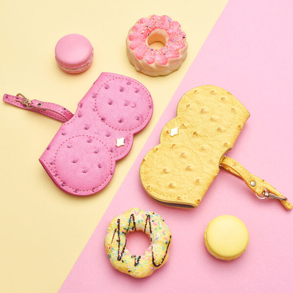 Wholesale Glasses clip soft bag girl cute portable sunglasses frame protective case glasses bag anti-pressure sunglasses storage bag