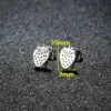 PVD Coated 18K Gold Real Gold Plated Mermaid Apple Strawberry 304 Stainless Steel IG Style Modern Style Sweet Waterproof Non Tarnish Ear Studs