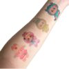 Wholesale Labubu Tattoo Stickers Labubu Dopamine Macaron Color Girly Heart Christmas Waterproof Long-Lasting Tattoo Stickers