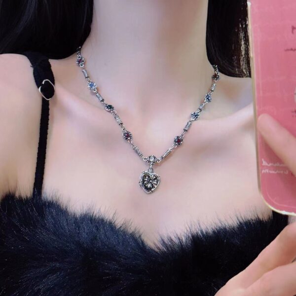 oly-69499b3dcfa05d203abb4ab133337540 Wholesale Sweet cool style diamond-embedded lovely eight Awn star necklace female ins creative design sense clavicle chain Cold style sweater chain fashion