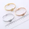 304 Stainless Steel Life Tree PVD Coated Artificial Rhinestones 18K Gold Plated Classic Style Rose Gold Gold Sier Bangle