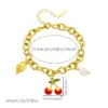 Wholesale Vacation Classic Style Leaf Fruit 304 Stainless Steel Cable Chain Bracelets In Bulk