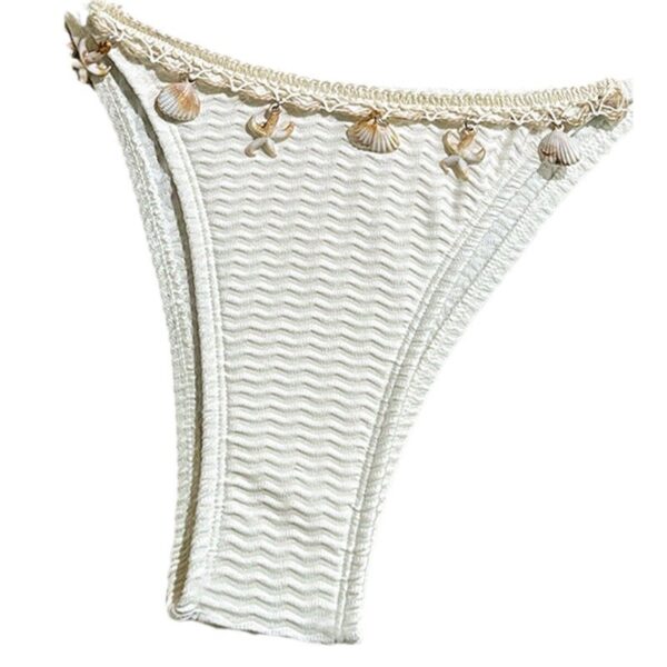 Wholesale 2025 New Cross-border European and American Shell Lace-up Bikini Swimsuit Women's Beach Hot Spring Bikini Foreign Trade Swimwear