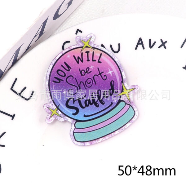 Wholesale New Cartoon Powder Medical Nurse Letter Rainbow Bag Jewelry Acrylic Moe DIY Patch Accessories