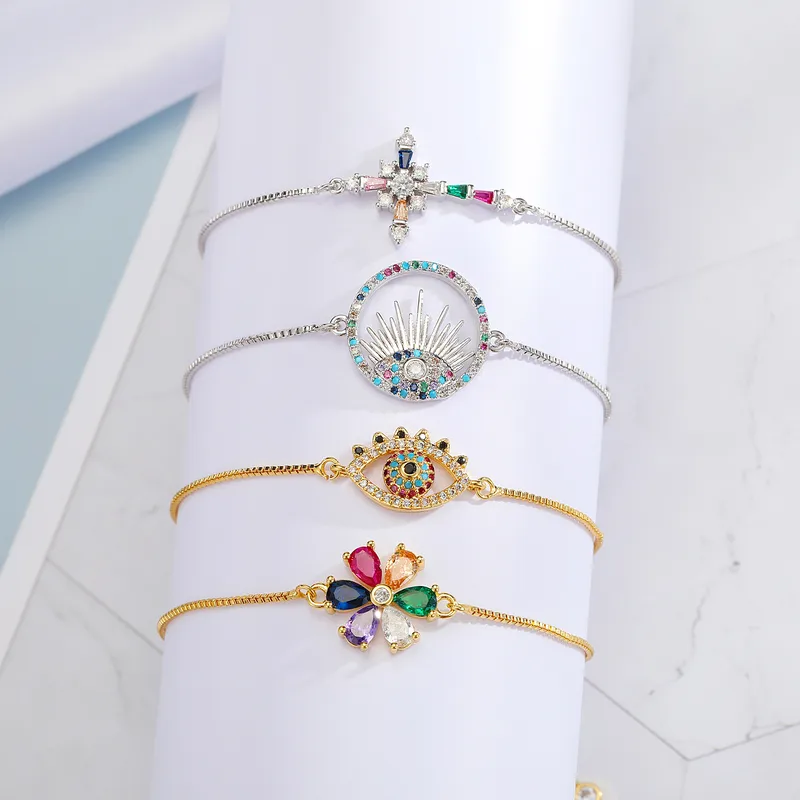 Wholesale Copper Geometric No Inlaid Bracelets