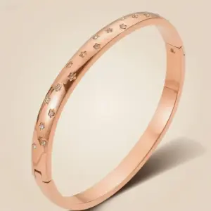 39B-E-3 Rose Gold Star Diamond Bracelet