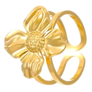 18k real gold flower 3994