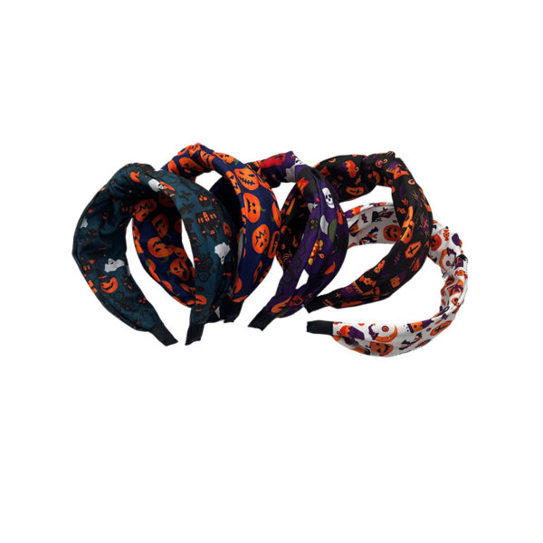 Wholesale Halloween funny knotted satin headband