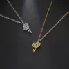 Wholesale Fashion Flower Stainless Steel Plating Pendant Necklace 1 Piece