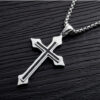 Wholesale Ebay AliExpress Hot Supply Stainless Steel Necklace Classic Cross Pendant Couple Necklace