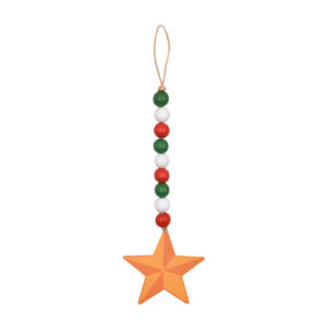 Five-pointed star tag beaded L101