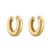 1 Pair Casual Vintage Style Twist Plating Braid Copper 18k Gold Plated Ear Cus