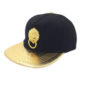 Lion buckle-black gold Eaves / M（56-58cm）