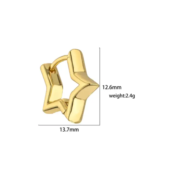 Wholesale 1 Pair Fashion Twist Plating Copper Gold Plated Earrings