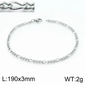 Steel Color 190 * 3mm = Bracelet KB146846-Z