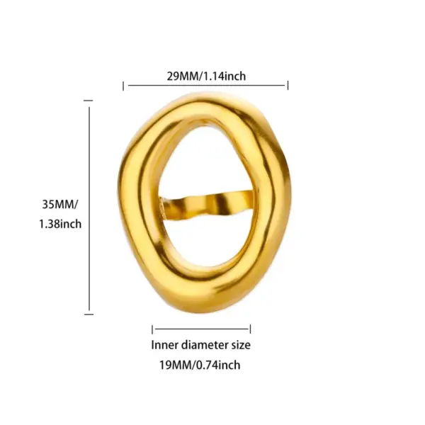 Wholesale 304 Stainless Steel Starfish Flower Bow Knot PVD Coated Real Gold Plated IG Style Retro Waterproof Non Tarnish Plating Open Rings