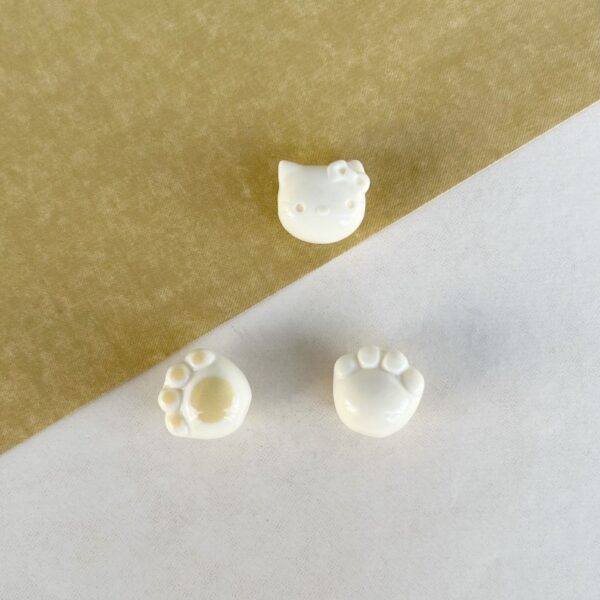 Wholesale Cat head K cat loose beads string Charms