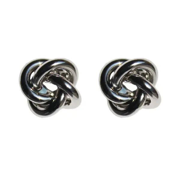 1 Pair IG Style Casual Classic Style Irregular Geometric Irregular Knot Hollow Out Brass 24K Gold Plated Silver Plated Ear Studs