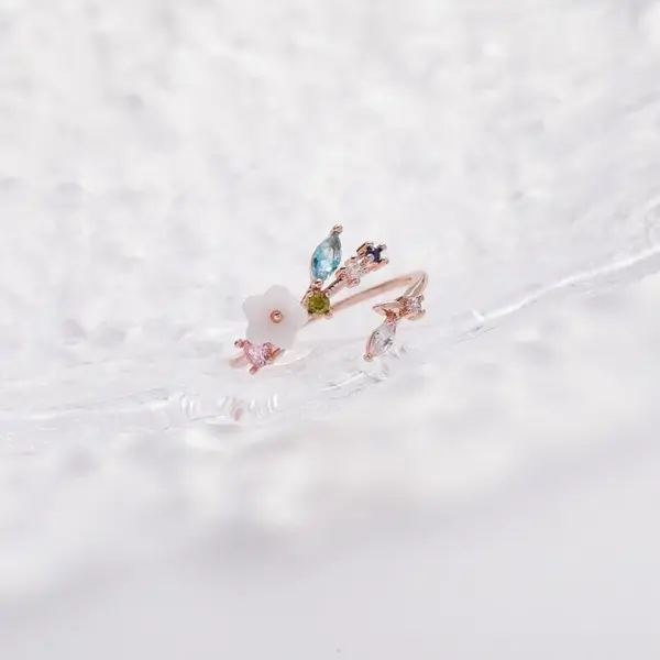 Flower Copper Sweet Simple Style Rings