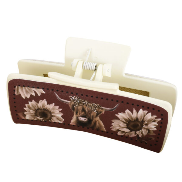 oly-69d531e26abcd6bc69de66c0a1fa1de5 Wholesale Fengpin yak chrysanthemum red leather square hairpin