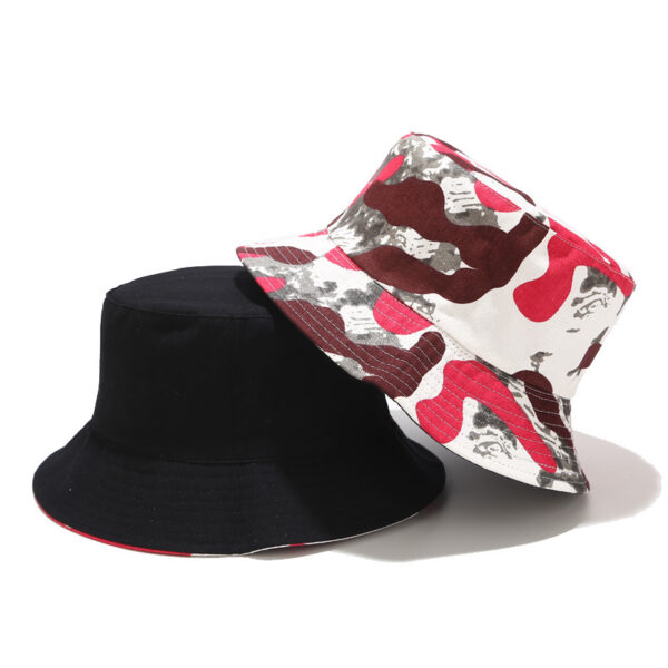 oly-69e99e0d66e2ab2ef84e2ee2f6edbacb Wholesale Cross-border e-commerce Amazon best selling camouflage double-sided basin hat spring and summer travel sun protection sun hat men's and women's fisherman hat