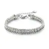 Elegant Shiny Geometric 304 Stainless Steel Chain-free Bracelets In Bulk