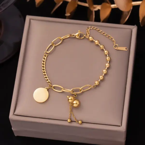 Heart Shape Butterfly 304 Stainless Steel Elegant Bracelets