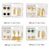 Wholesale 1 Set Casual Elegant Heart Shape Flower Butterfly 304 Stainless Steel Drop Earrings Ear Studs