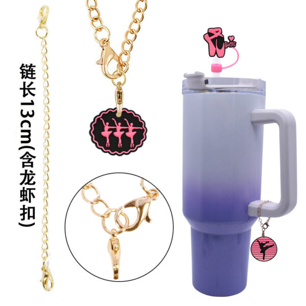 Wholesale Random 10pcs 8/10MM Ballet Series Dust Plug Straw Accessories