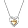 Wholesale Fashion Heart Shape Titanium Steel Plating Pendant Necklace 1 Piece