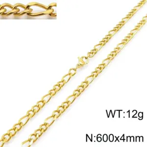 Gold 600 * 4mm = Necklace KN197266-Z