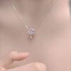 Wholesale "Shining Gemini" Magic Star Necklace Light Luxury Niche Design Elegant Clavicle Chain for Women
