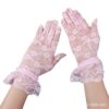 Wholesale Summer Black Large Lace Short Sunscreen Gloves
