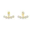 Wholesale PVD Coated Real Gold Plated 18K Gold C Shape 304 Stainless Steel Fashion Waterproof Non Tarnish Earrings