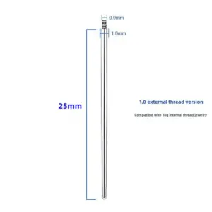 Straight Rod External Thread 0.9*1.0