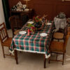 Wholesale Holiday Atmosphere British Style Christmas Plaid Tablecloth Plaid Fashion Christmas Atmosphere Tablecloth