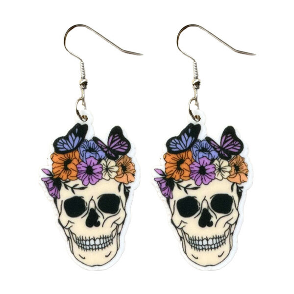 Wholesale Halloween Cute Pumpkin Ghost Acrylic Earrings
