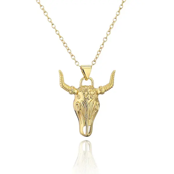 Wholesale Fashion Geometric Copper Pendant Necklace In Bulk