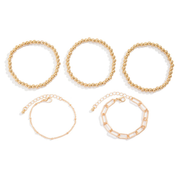 oly-6a4f613128db51764b7bd3e2c278d552 Wholesale Sweet and Cool Beaded Hot Girl Heart Pendant Metal Bracelet