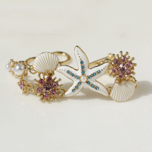 White exaggerated starfish bracelet br25y0217