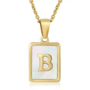 B / 18K Gold Plated