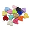 Wholesale Porous dopamine painted heart-shaped beads