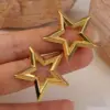 1 Pair Elegant Simple Style Classic Style Star 304 Stainless Steel Imitation Gold Electroplating Ear Studs