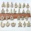 Wholesale Copper Simple Style Shiny Plating Hollow Out Inlay Letter Zircon Pendant Necklace