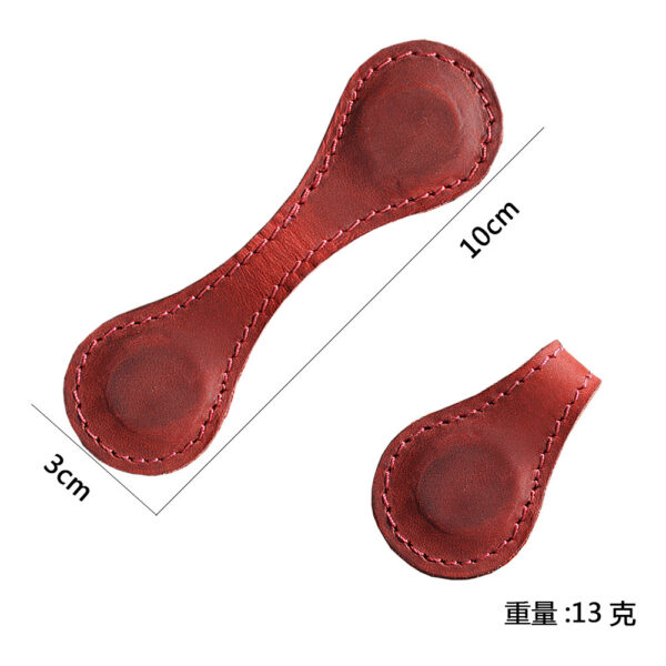 oly-6a6b2dd0c2eabe752f0aeebcd41c9ad3 Wholesale Crazy horse leather double-sided magnetic bookmark clip