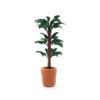 Wholesale 1:12 dollhouse accessories dollhouse mini clay flower indoor plant brazilwood green plant pot model